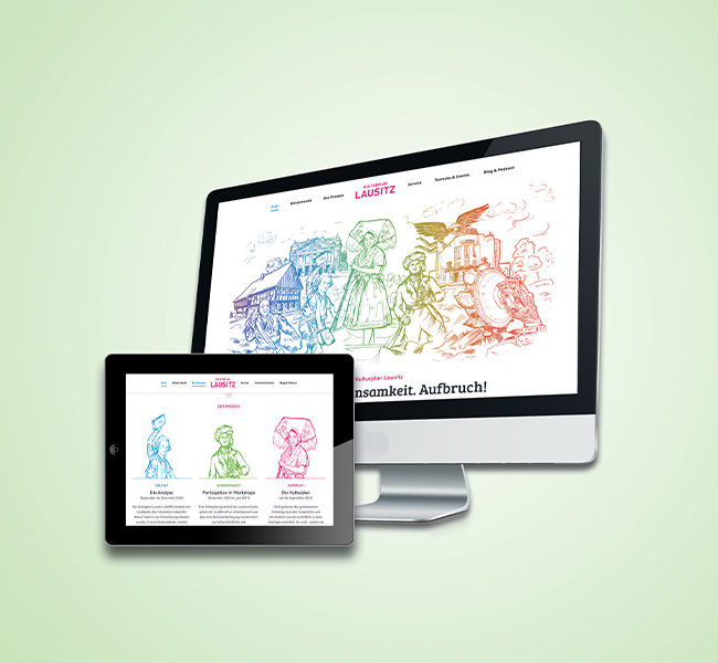 Webseitenentwurf Kulturplan Lausitzitz